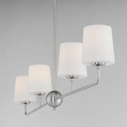 Maxim 12097SWSN Bristol 4 Light Linear Chandelier | Satin Nickel
