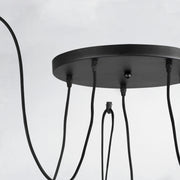 Maxim 12125BKAB Early Electric 5 Light Pendant | Black / Antique Brass