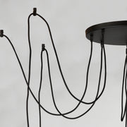 Maxim 12128BKAB Early Electric 8 Light Pendant | Black / Antique Brass