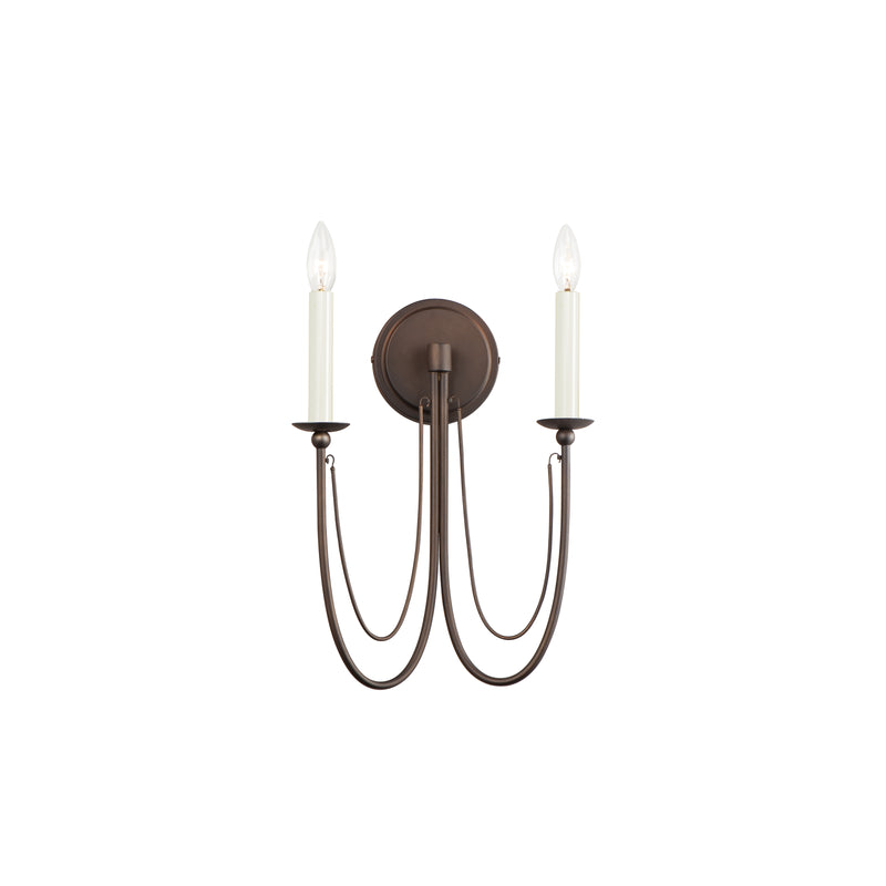 Maxim 12161CHB Plumette 2 Light Wall Sconce | Chestnut Bronze
