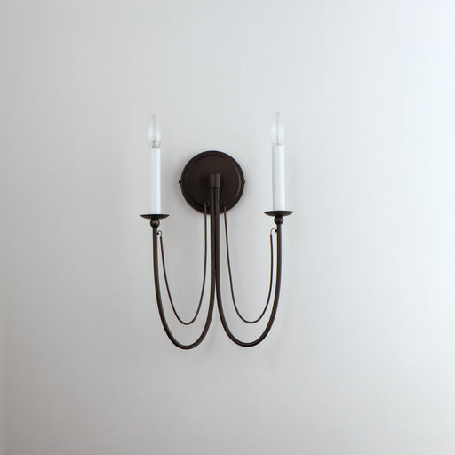 Maxim 12161CHB Plumette 2 Light Wall Sconce | Chestnut Bronze