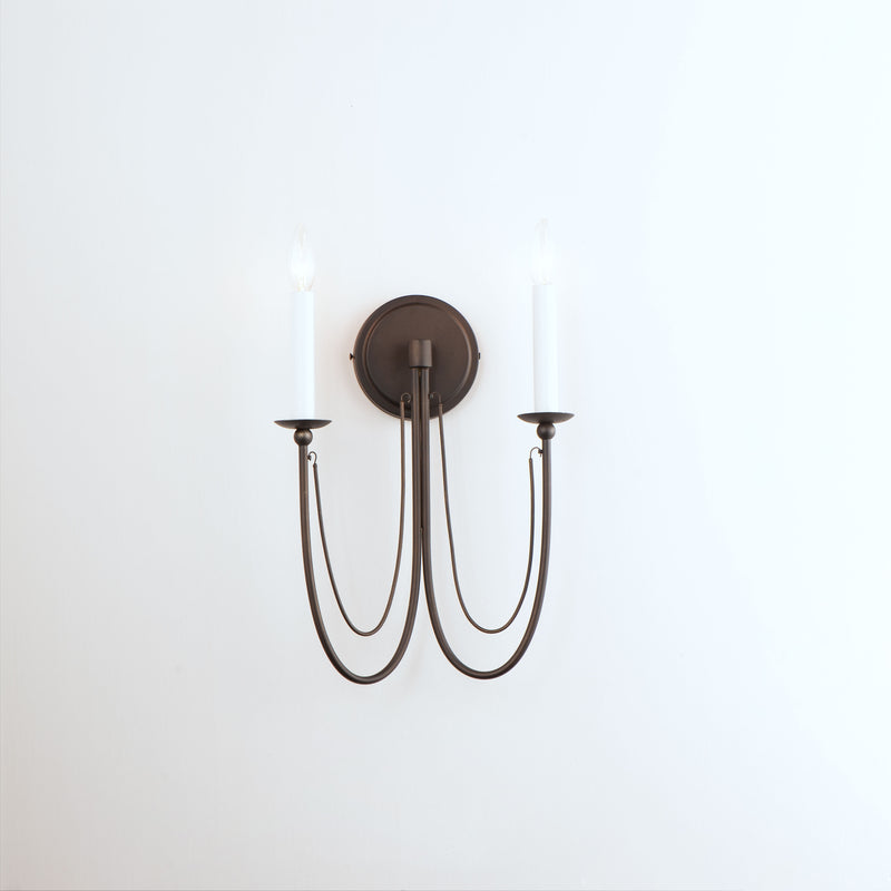 Maxim 12161CHB Plumette 2 Light Wall Sconce | Chestnut Bronze