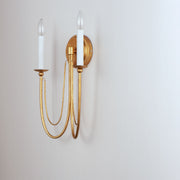 Maxim 12161GL Plumette 2 Light Wall Sconce | Gold Leaf