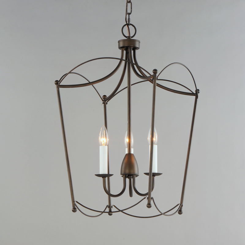 Maxim 12163CHB Plumette 3 Light Pendant | Chestnut Bronze