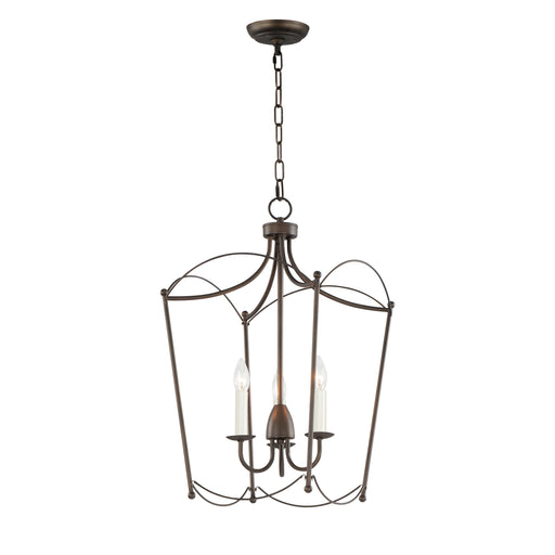 Maxim 12163CHB Plumette 3 Light Pendant | Chestnut Bronze