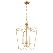 Maxim 12163GL Plumette 3 Light Pendant | Gold Leaf