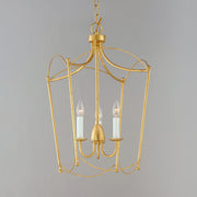 Maxim 12163GL Plumette 3 Light Pendant | Gold Leaf