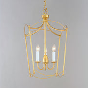 Maxim 12163GL Plumette 3 Light Pendant | Gold Leaf