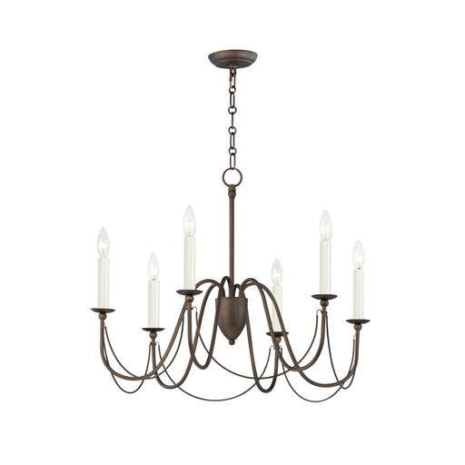 Maxim 12166CHB Plumette 6 Light Chandelier | Chestnut Bronze