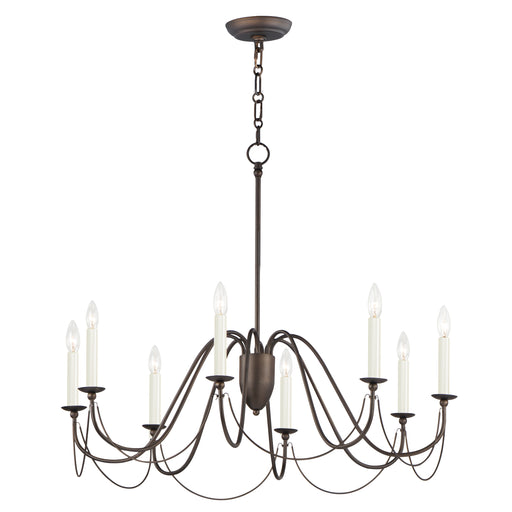 Maxim 12168CHB Plumette 8 Light Chandelier | Chestnut Bronze