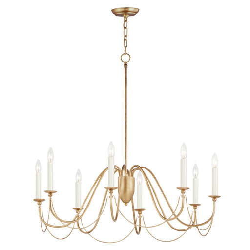 Maxim 12168GL Plumette 8 Light Chandelier | Gold Leaf