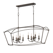 Maxim 12169CHB Plumette 8 Light Linear Pendant | Chestnut Bronze