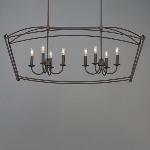 Maxim 12169CHB Plumette 8 Light Linear Pendant | Chestnut Bronze