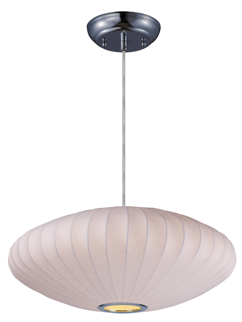 Maxim 12190WTPC Cocoon 1 Light Pendant | Polished Chrome