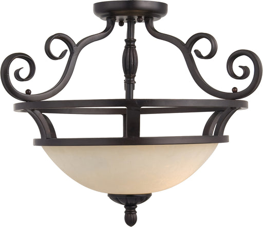 Maxim 12201FIOI Manor 2 Light Semi Flush Mount | Oil Rubbed Bronze