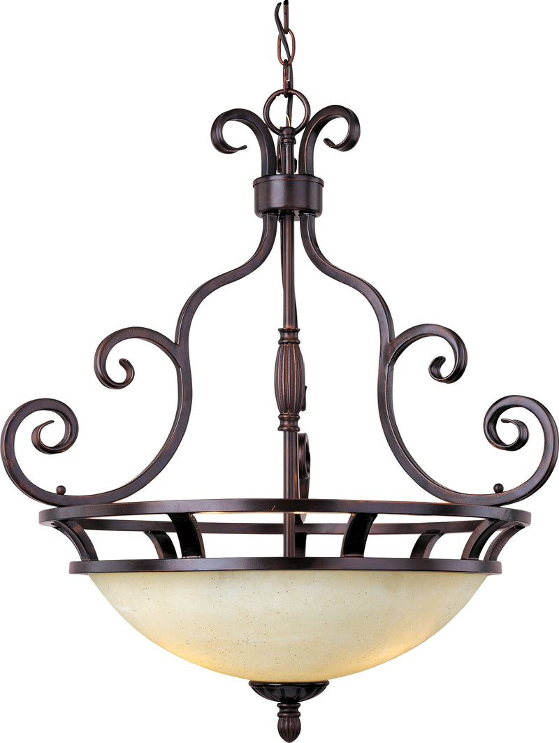 Maxim 12202FIOI Manor 3 Light Pendant | Oil Rubbed Bronze