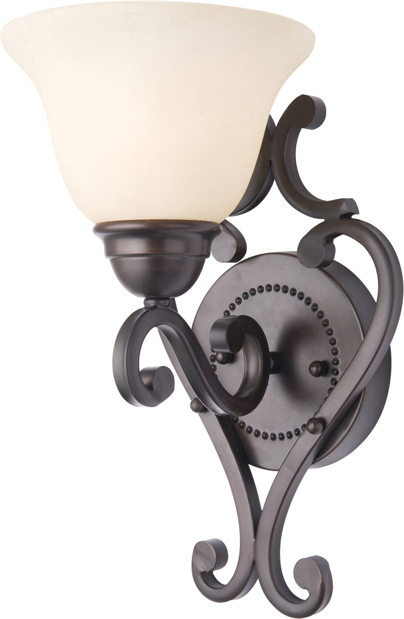 Maxim 12211FIOI Manor 1 Light Wall Sconce | Oil Rubbed Bronze