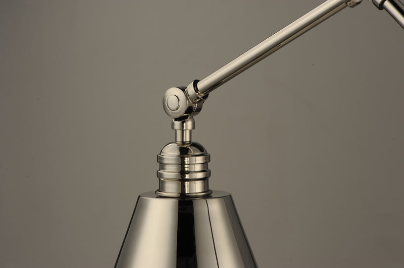 Maxim 12222PN Library 1 Light Wall Sconce | Polished Nickel