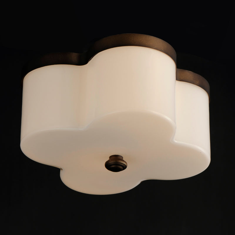 Maxim 12240WTANB Clover 2 Light Flush Mount | Antique Bronze