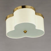 Maxim 12243OFSBR Clover 3 Light Flush Mount | Satin Brass