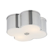 Maxim 12247WTPN Clover 2 Light Flush Mount | Polished Nickel
