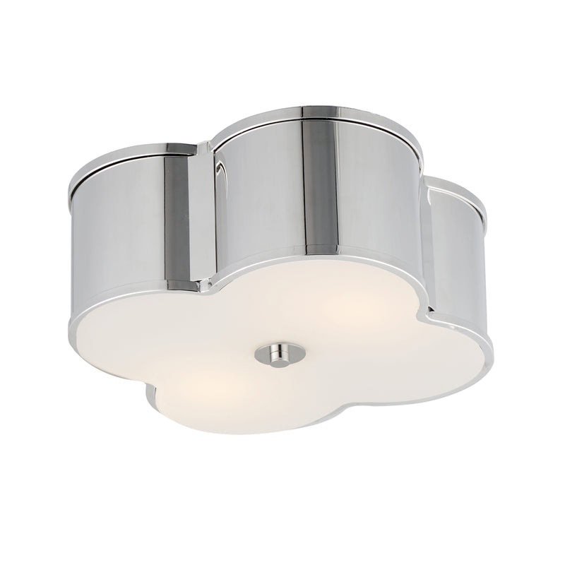 Maxim 12247WTPN Clover 2 Light Flush Mount | Polished Nickel
