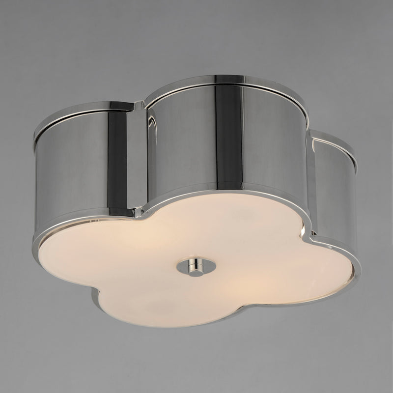 Maxim 12247WTPN Clover 2 Light Flush Mount | Polished Nickel