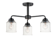 Maxim 12260CDBK Acadia 3 Light Semi Flush Mount/Chandelier | Black