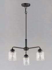 Maxim 12260CDBK Acadia 3 Light Semi Flush Mount/Chandelier | Black