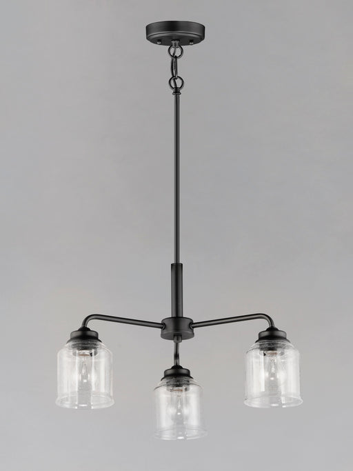 Maxim 12260CDBK Acadia 3 Light Semi Flush Mount/Chandelier | Black