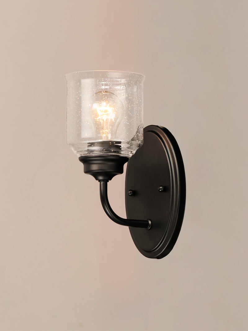 Maxim 12261CDBK Acadia 1 Light Wall Sconce | Black
