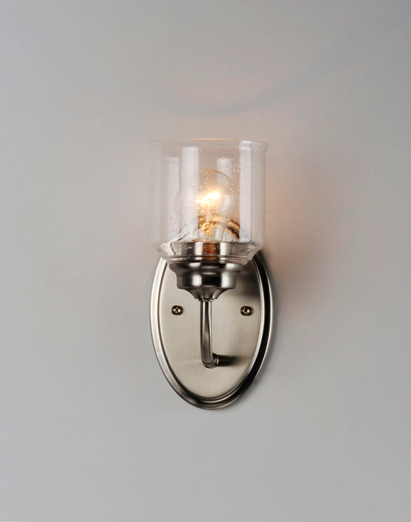 Maxim 12261CDSN Acadia 1 Light Wall Sconce | Satin Nickel