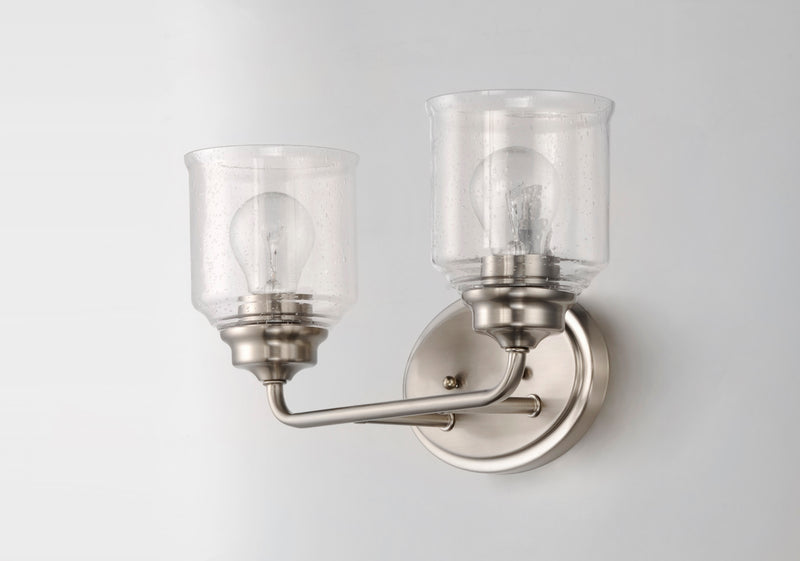 Maxim 12262CDSN Acadia 2 Light Bath Vanity | Satin Nickel