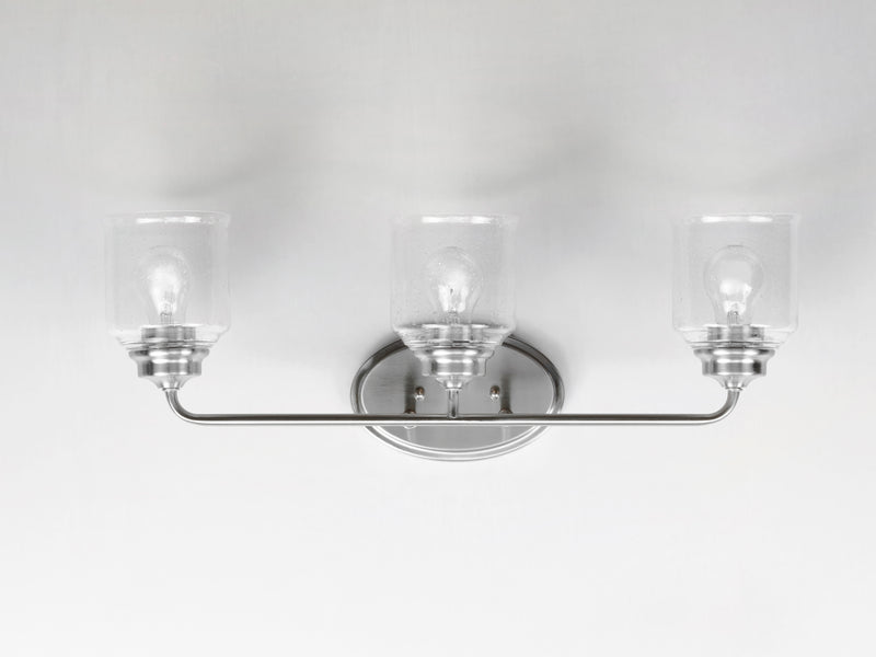 Maxim 12263CDSN Acadia 3 Light Bath Vanity | Satin Nickel