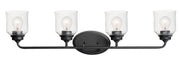 Maxim 12264CDBK Acadia 4 Light Bath Vanity | Black