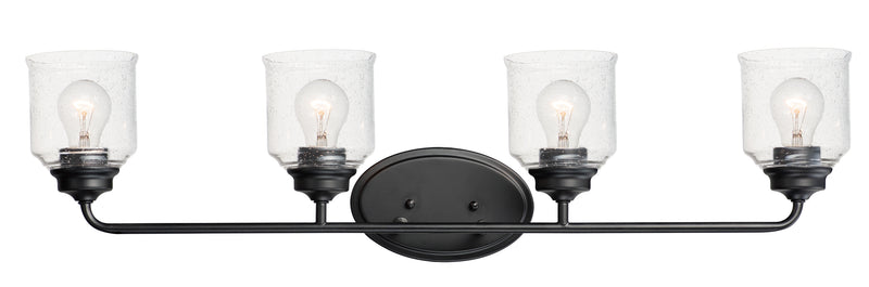 Maxim 12264CDBK Acadia 4 Light Bath Vanity | Black