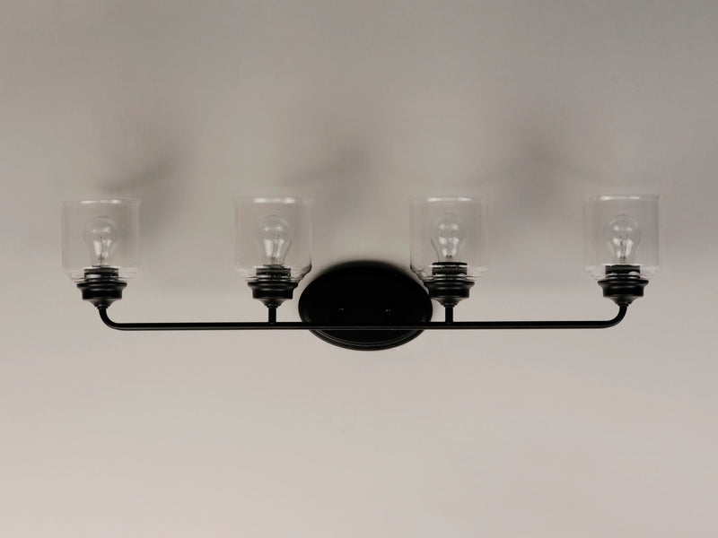 Maxim 12264CDBK Acadia 4 Light Bath Vanity | Black