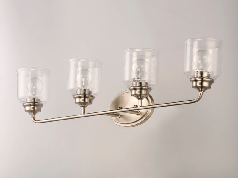 Maxim 12264CDSN Acadia 4 Light Bath Vanity | Satin Nickel