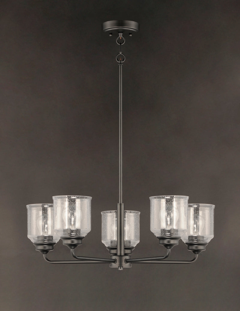 Maxim 12266CDBK Acadia 5 Light Chandelier | Black