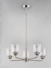 Maxim 12266CDSN Acadia 5 Light Chandelier | Satin Nickel