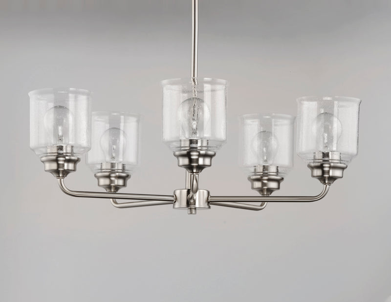 Maxim 12266CDSN Acadia 5 Light Chandelier | Satin Nickel