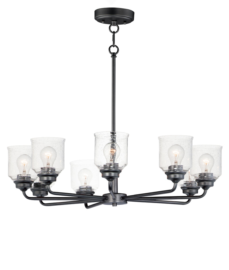 Maxim 12268CDBK Acadia 8 Light Chandelier | Black