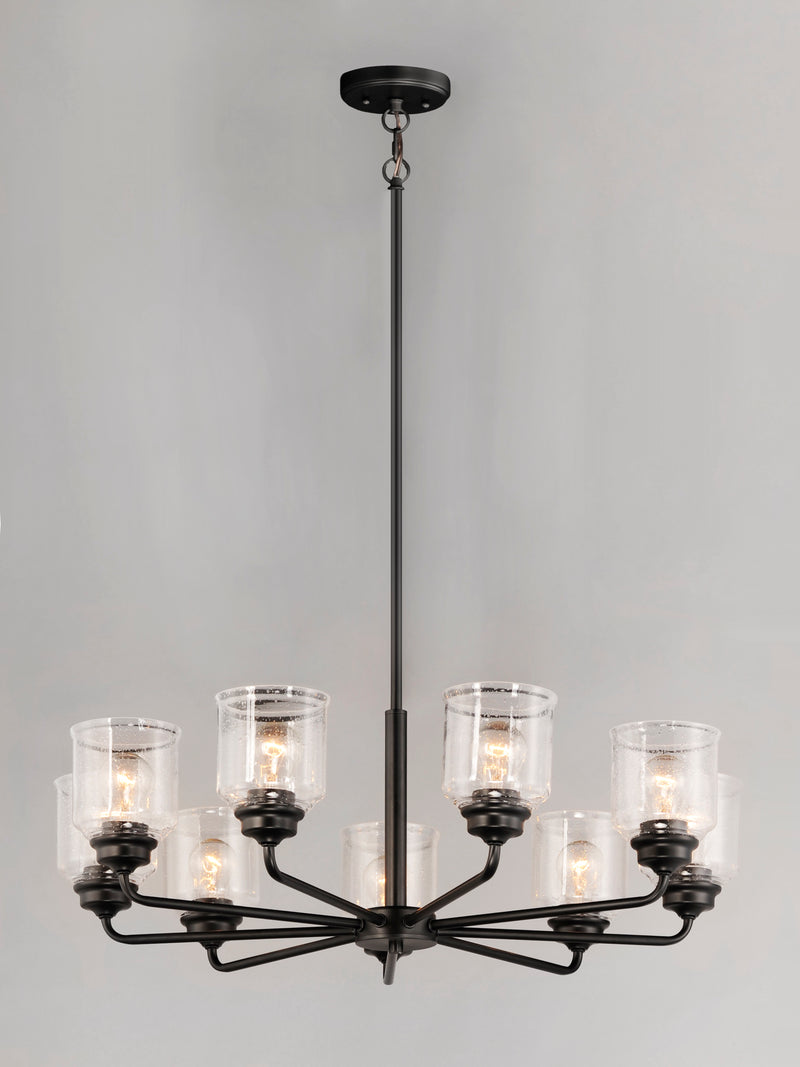 Maxim 12268CDBK Acadia 8 Light Chandelier | Black