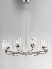 Maxim 12268CDSN Acadia 8 Light Chandelier | Satin Nickel