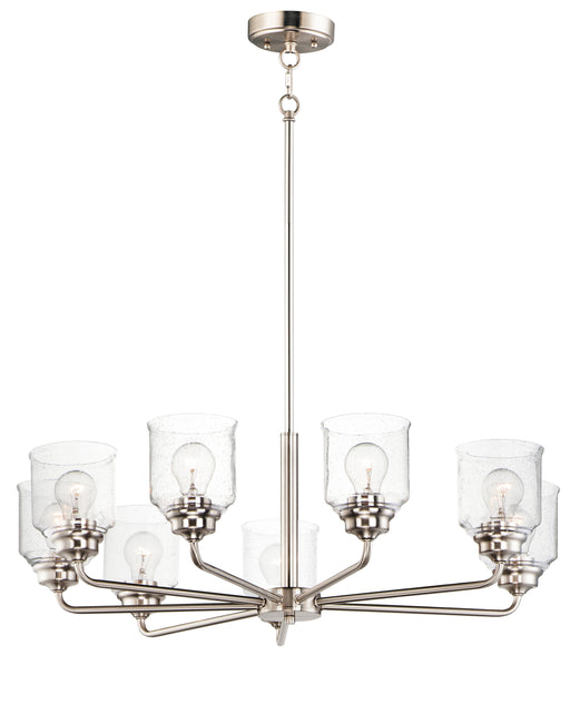 Maxim 12268CDSN Acadia 8 Light Chandelier | Satin Nickel