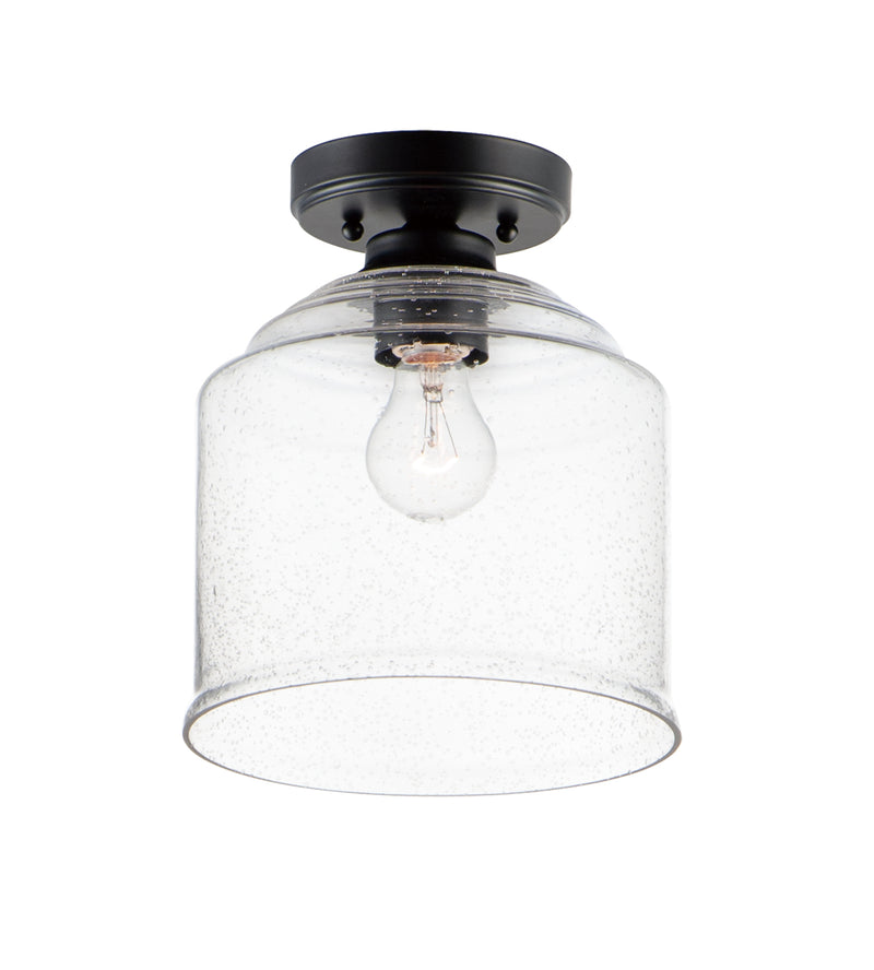 Maxim 12270CDBK Acadia 1 Light Semi Flush Mount | Black