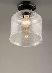 Maxim 12270CDBK Acadia 1 Light Semi Flush Mount | Black