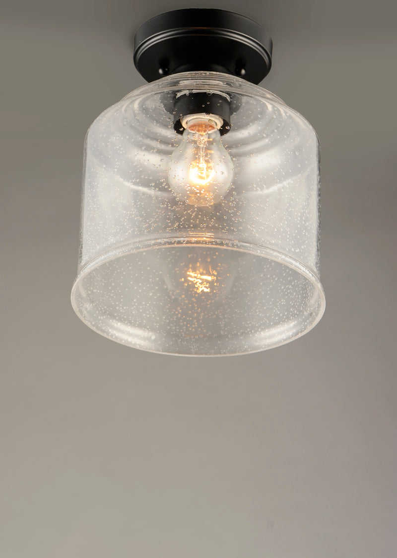 Maxim 12270CDBK Acadia 1 Light Semi Flush Mount | Black