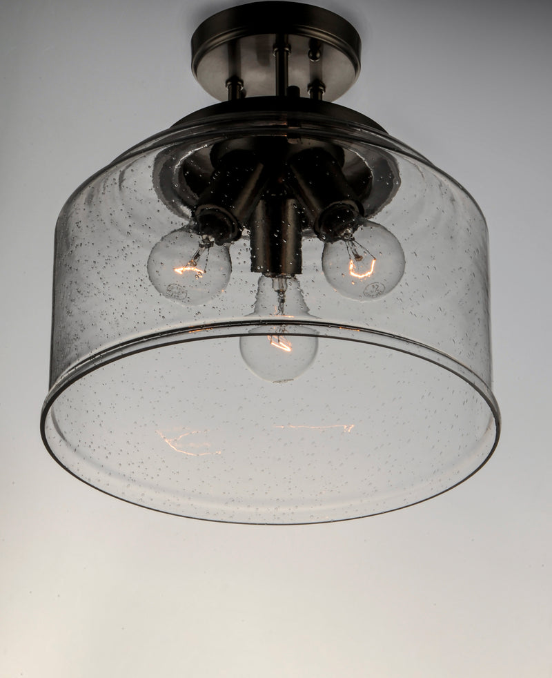 Maxim 12271CDBK Acadia 3 Light Semi Flush Mount | Black