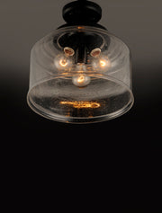 Maxim 12271CDBK Acadia 3 Light Semi Flush Mount | Black
